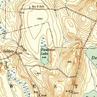 United States Geological Survey Amity, ME (1940, 62500-Scale) digital map