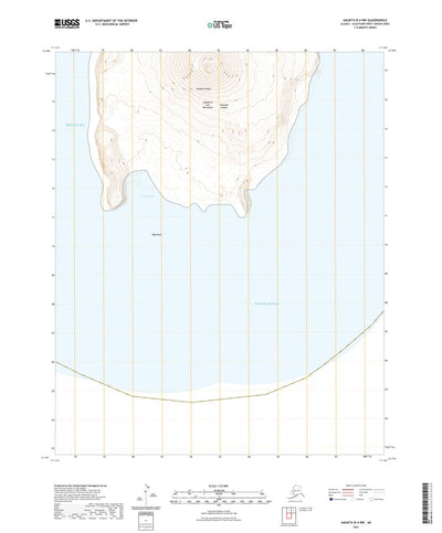 United States Geological Survey Amukta B-4 NW, AK (2021, 25000-Scale) digital map