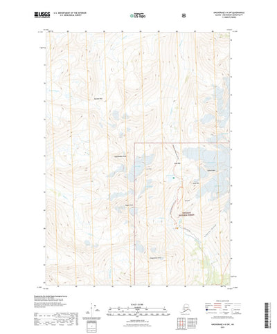 United States Geological Survey Anchorage A-6 SW, AK (2021, 25000-Scale) digital map