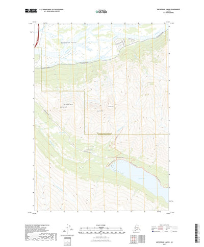 United States Geological Survey Anchorage B-6 NW, AK (2021, 25000-Scale) digital map