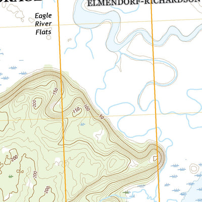 United States Geological Survey Anchorage B-8 SE, AK (2021, 25000-Scale) digital map