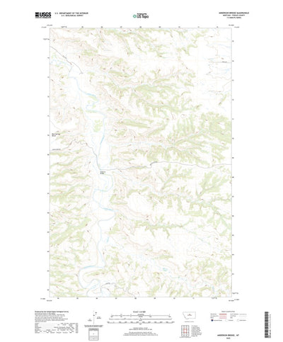 United States Geological Survey Anderson Bridge, MT (2020, 24000-Scale) digital map