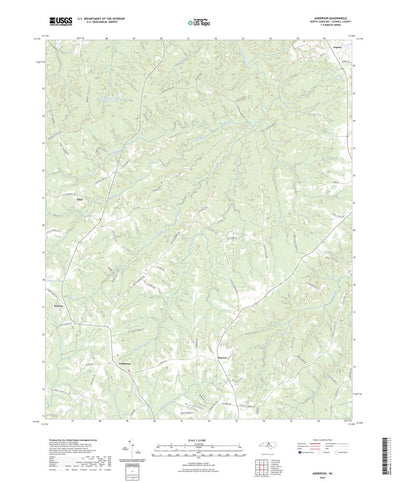 United States Geological Survey Anderson, NC (2022, 24000-Scale) digital map