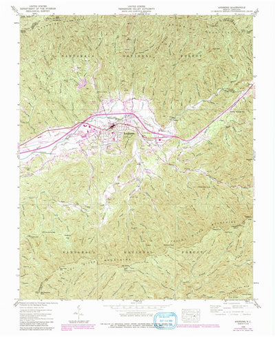 United States Geological Survey Andrews, NC (1938, 24000-Scale) digital map