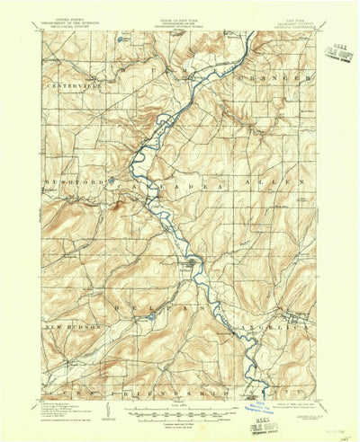 United States Geological Survey Angelica, NY (1906, 62500-Scale) digital map