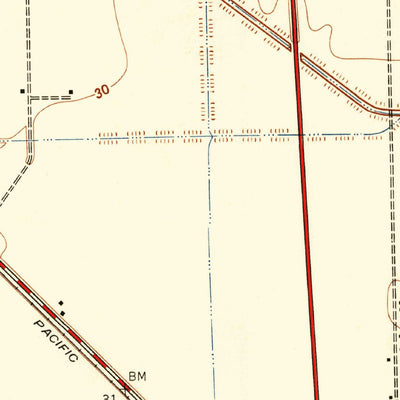 United States Geological Survey Angleton, TX (1943, 24000-Scale) digital map