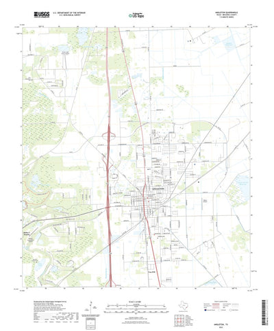 United States Geological Survey Angleton, TX (2022, 24000-Scale) digital map