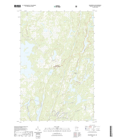 United States Geological Survey Angleworm Lake, MN (2022, 24000-Scale) digital map