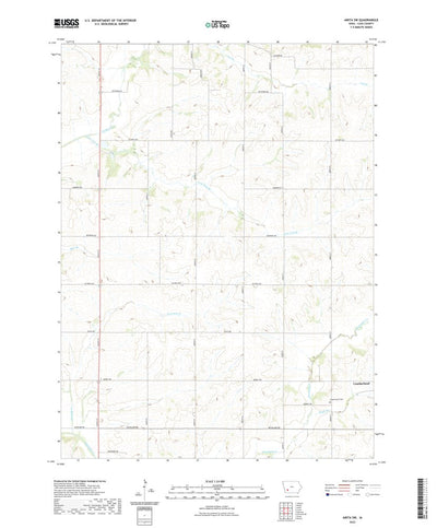 United States Geological Survey Anita SW, IA (2022, 24000-Scale) digital map