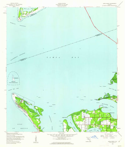 United States Geological Survey Anna Maria, FL (1944, 24000-Scale) digital map