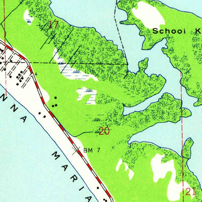 United States Geological Survey Anna Maria, FL (1944, 24000-Scale) digital map