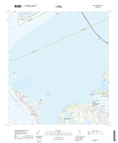 United States Geological Survey Anna Maria, FL (2021, 24000-Scale) digital map