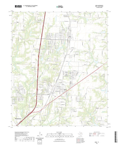 United States Geological Survey Anna, TX (2022, 24000-Scale) digital map