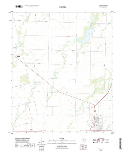 United States Geological Survey Anson, TX (2022, 24000-Scale) digital map