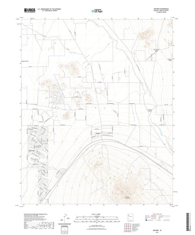 United States Geological Survey Antares, AZ (2021, 24000-Scale) digital map