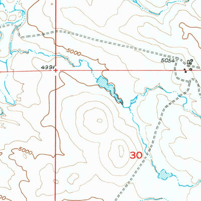 United States Geological Survey Antelope Creek, WY (1949, 24000-Scale) digital map