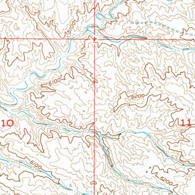 United States Geological Survey Antelope Creek, WY (1949, 24000-Scale) digital map