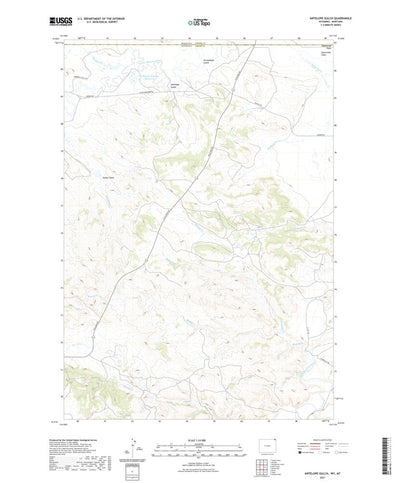 United States Geological Survey Antelope Gulch, WY (2021, 24000-Scale) digital map