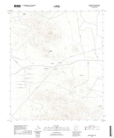 United States Geological Survey Antelope Pass, NM (2020, 24000-Scale) digital map