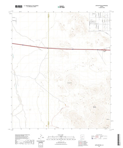 United States Geological Survey Antelope Peak, AZ (2021, 24000-Scale) digital map