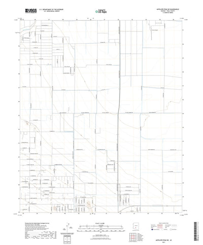 United States Geological Survey Antelope Peak NE, AZ (2021, 24000-Scale) digital map
