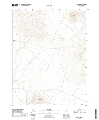 United States Geological Survey Antelope Spring, UT (2020, 24000-Scale) digital map