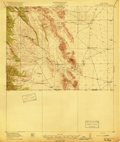United States Geological Survey Antelope Wells, NM (1919, 62500-Scale) digital map