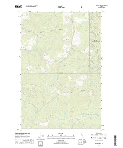 United States Geological Survey Anthony Peak, ID (2020, 24000-Scale) digital map