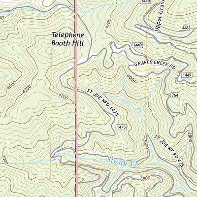 United States Geological Survey Anthony Peak, ID (2020, 24000-Scale) digital map