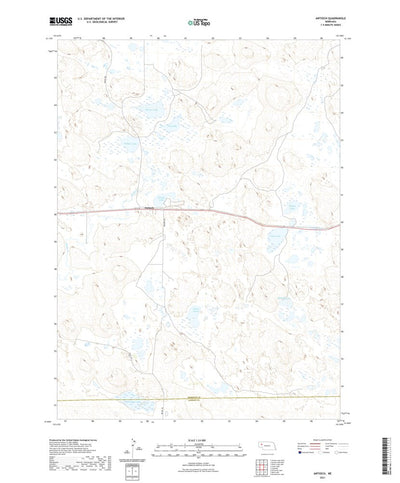 United States Geological Survey Antioch, NE (2021, 24000-Scale) digital map