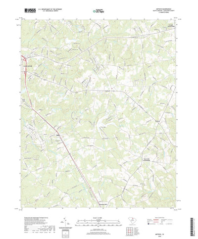 United States Geological Survey Antioch, SC (2020, 24000-Scale) digital map