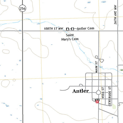 United States Geological Survey Antler, ND (2020, 24000-Scale) digital map