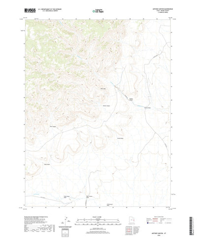 United States Geological Survey Antone Canyon, UT (2020, 24000-Scale) digital map