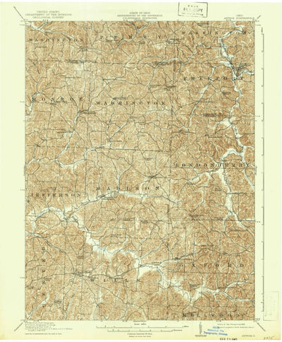United States Geological Survey Antrim, OH (1911, 62500-Scale) digital map