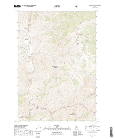 United States Geological Survey Aparejo Point, ID (2020, 24000-Scale) digital map