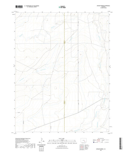 United States Geological Survey Apishapa Bridge, CO (2022, 24000-Scale) digital map