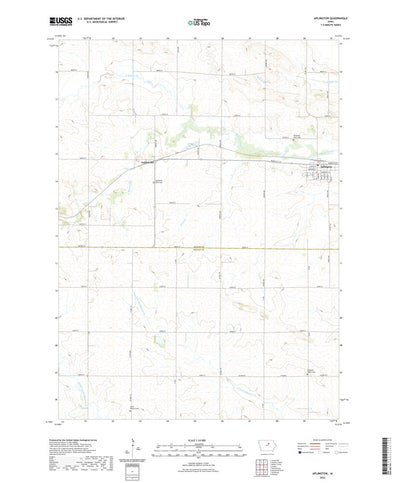United States Geological Survey Aplington, IA (2022, 24000-Scale) digital map