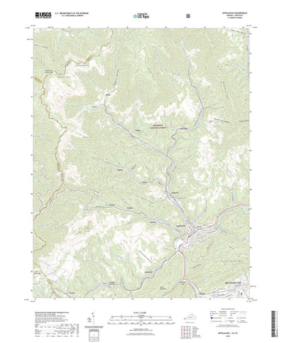 United States Geological Survey Appalachia, VA (2022, 24000-Scale) digital map