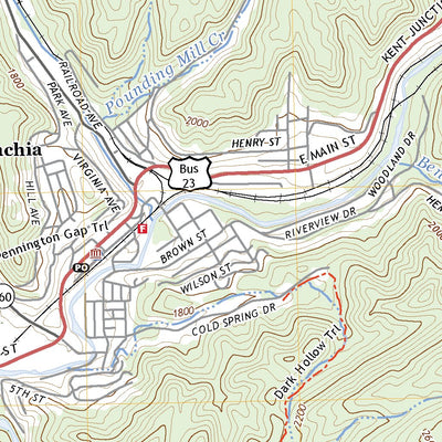 United States Geological Survey Appalachia, VA (2022, 24000-Scale) digital map