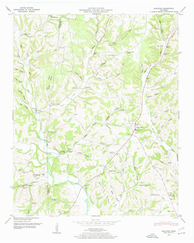 United States Geological Survey Appleton, TN (1948, 24000-Scale) digital map