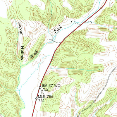 United States Geological Survey Appleton, TN (1948, 24000-Scale) digital map