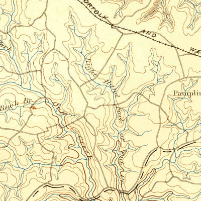 United States Geological Survey Appomattox, VA (1892, 125000-Scale) digital map