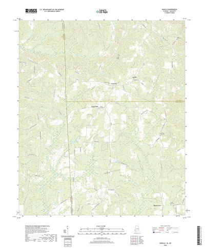 United States Geological Survey Aquilla, AL (2020, 24000-Scale) digital map