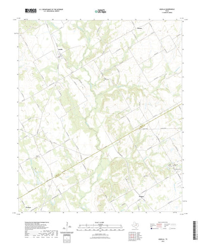 United States Geological Survey Aquilla, TX (2022, 24000-Scale) digital map