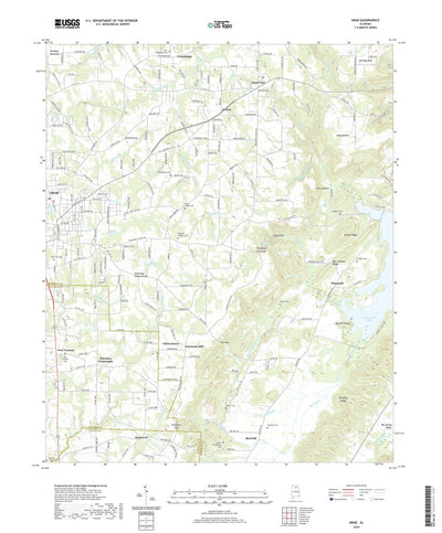 United States Geological Survey Arab, AL (2020, 24000-Scale) digital map
