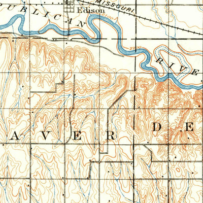 United States Geological Survey Arapahoe, NE-KS (1896, 125000-Scale) digital map