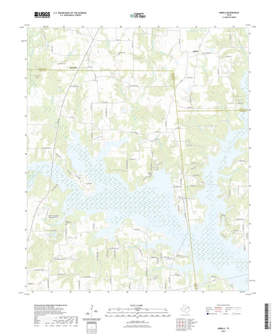 United States Geological Survey Arbala, TX (2022, 24000-Scale) digital map
