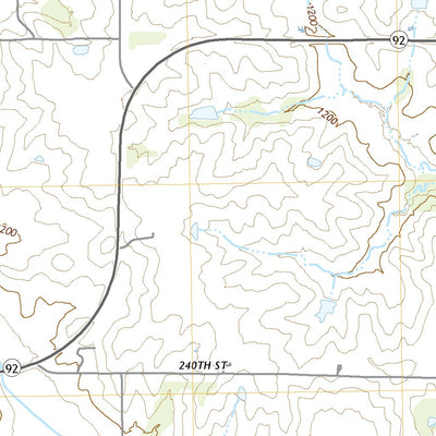 United States Geological Survey Arbor Hill, IA (2022, 24000-Scale) digital map