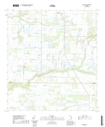 United States Geological Survey Arcadia SE, FL (2021, 24000-Scale) digital map