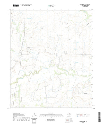 United States Geological Survey Archer City NE, TX (2022, 24000-Scale) digital map
